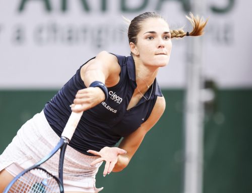 Mirjam Björklund föll i Grand Slam-debuten