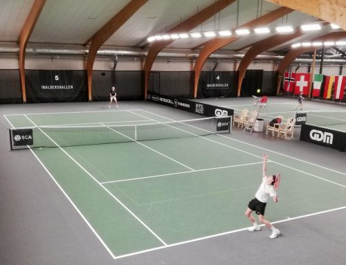Första ITF-tävlingen i nya Baldershallen