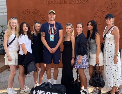 På studiebesök på Roland Garros