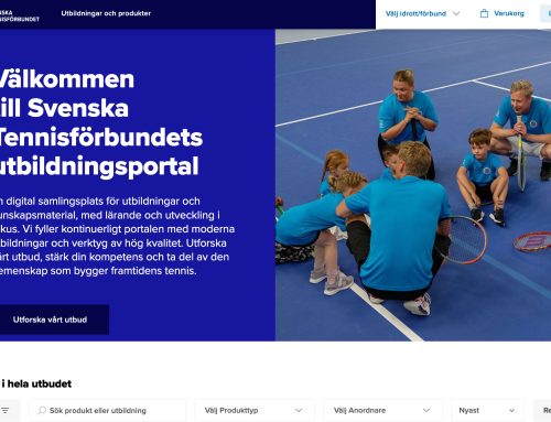 Tennisens utbildningar har fått ett nytt digitalt hem!