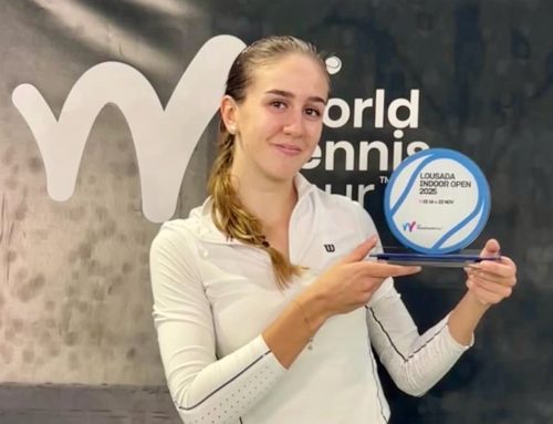 Linea Bajralius första proffstitel i singel