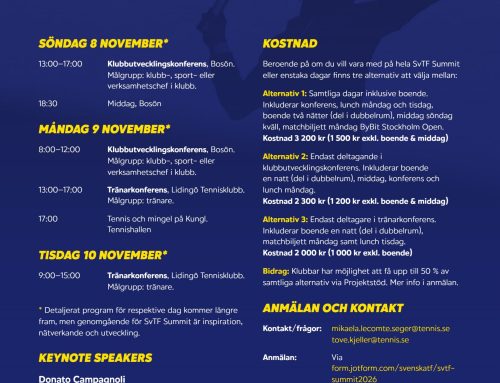 SvTF Summit 8-10 november